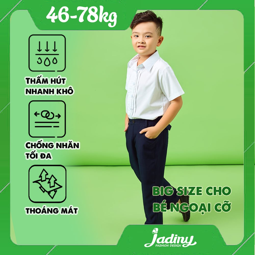 Quần tây học sinh dây kéo lưng thun co dãn form big size - TDP021