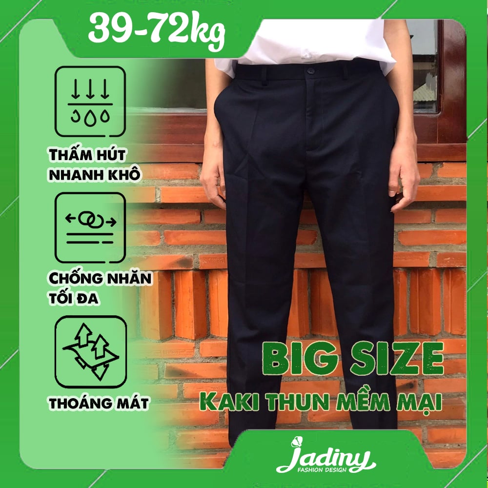 Quần tây học sinh cao cấp thun tăng đơ big size - TDP022