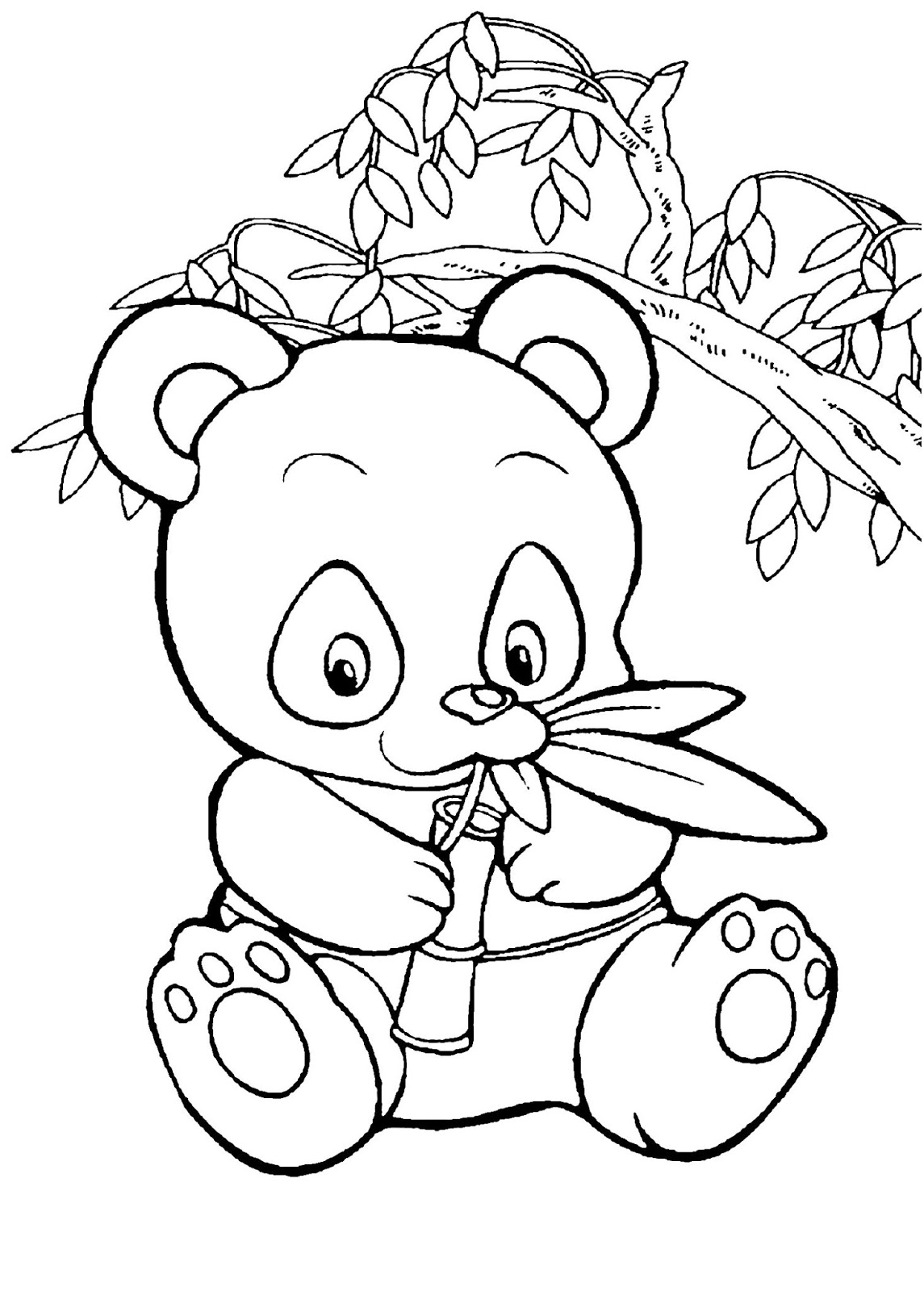 38 Panda Printable Tranh T M u G u Tr c R t p Cho B Images 